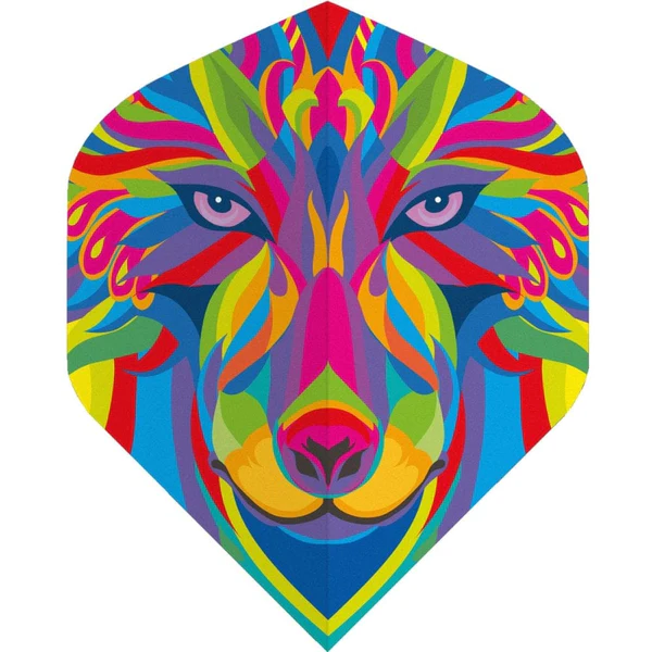 Designa Metronic multicolour wolf