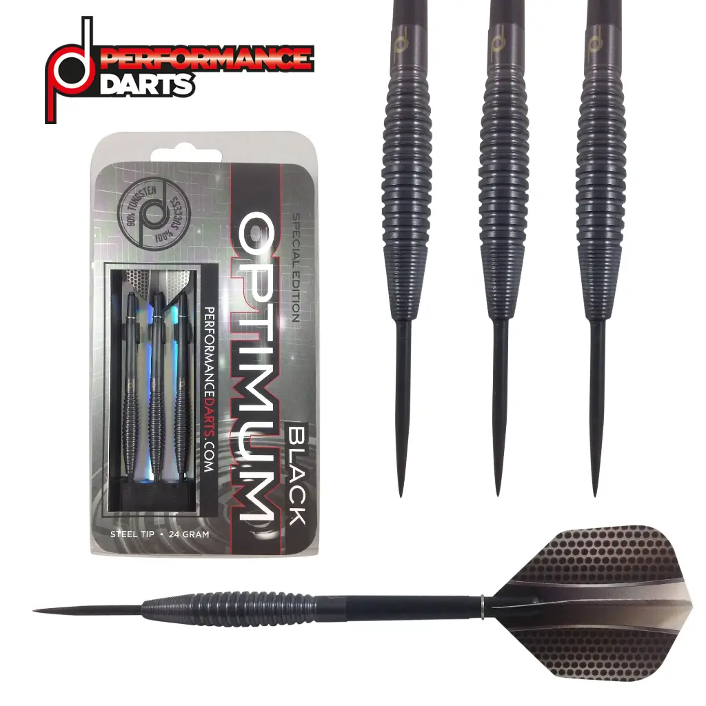 [OBLK24] Performance darts Optimum black (24g)