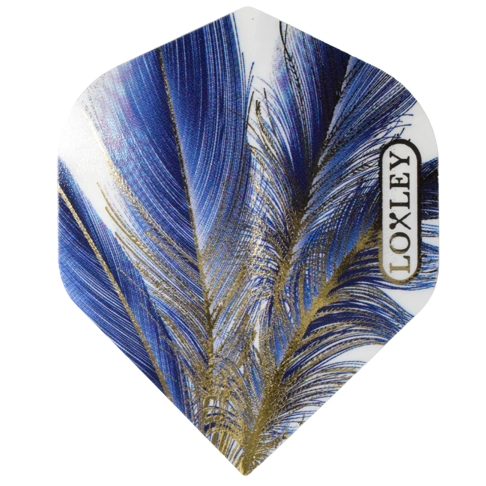 Loxley Feather flights Blue gold