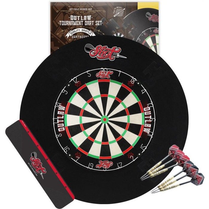 Shot Outlaw Tournament Dartboard Set