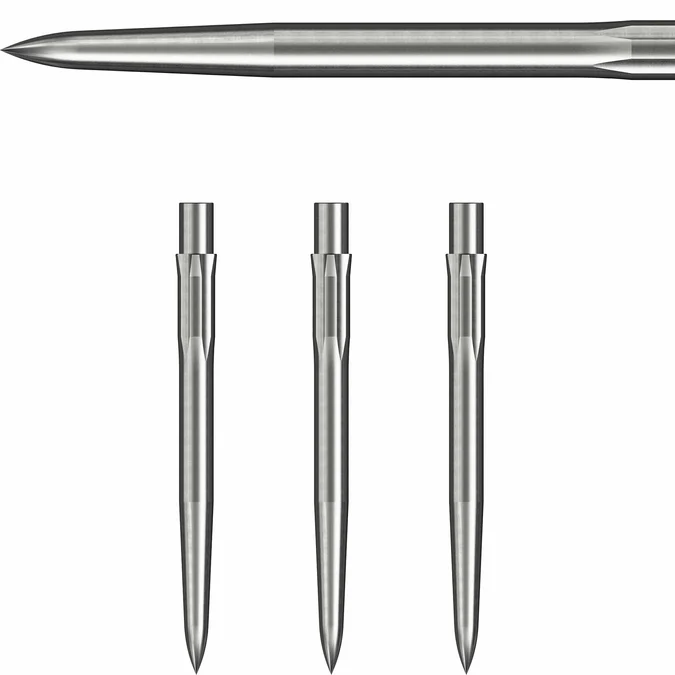 Caliburn EVO dart points Smooth zilver