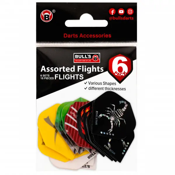 Bull's 6-pack flight assortiment