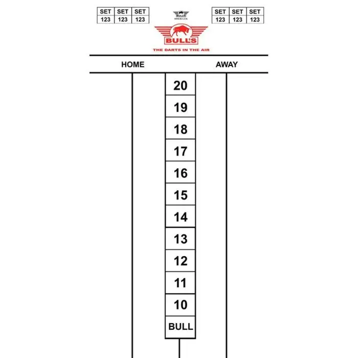 Bull's Darttel Flex whiteboard 60x30