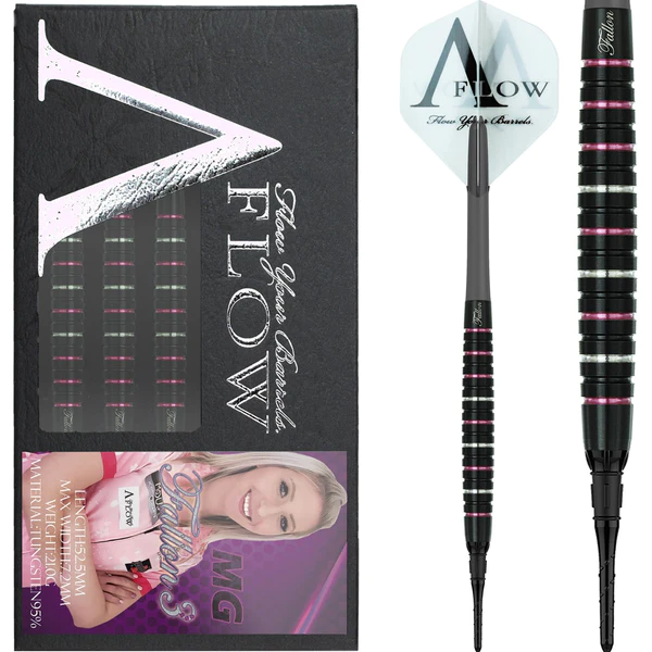 Dynasty Fallon Sherrock soft tip black & pink