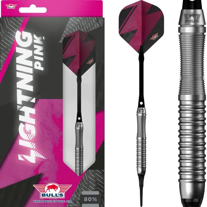 Bull's Lightning 80% Pink Soft tip