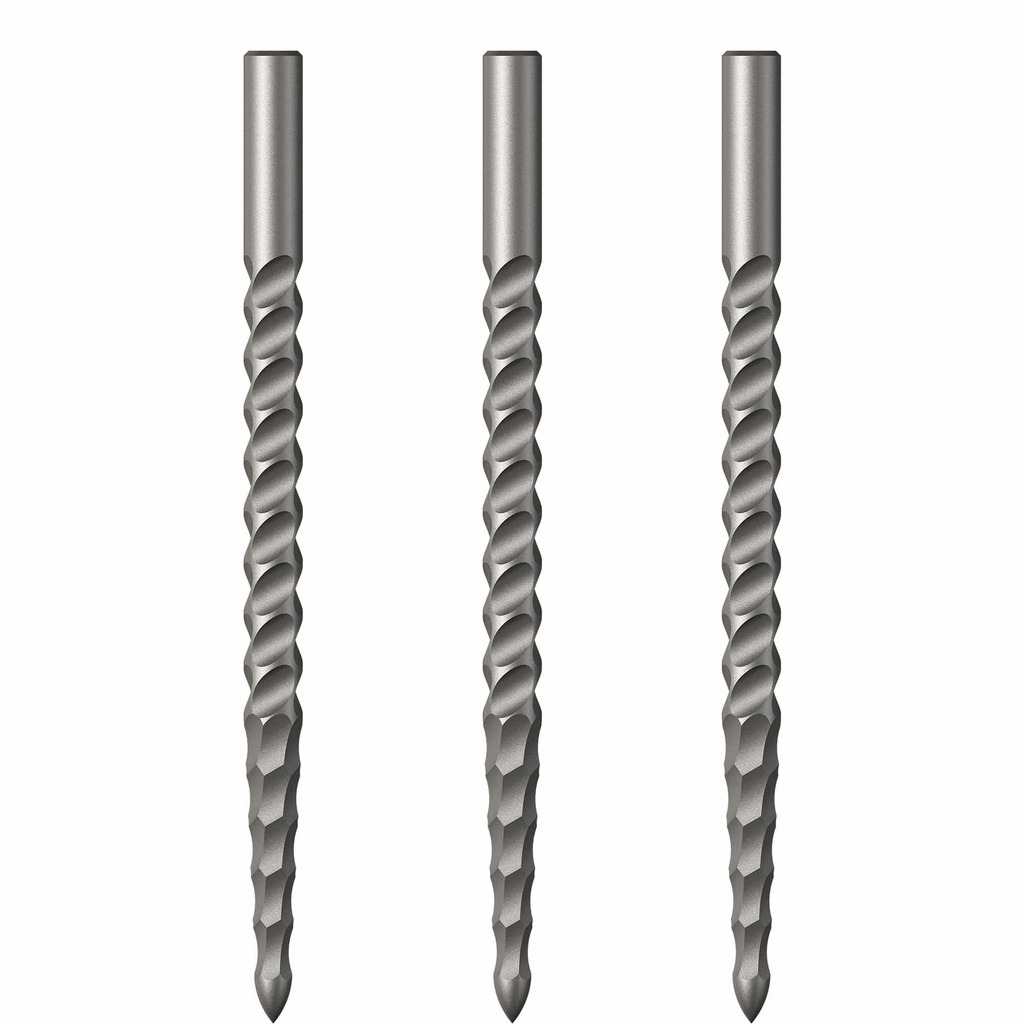 Mission Lunar CS dart point - rough cut zilver