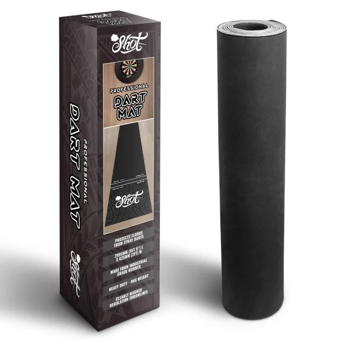 Shot rubber dartmat 300x62 cm