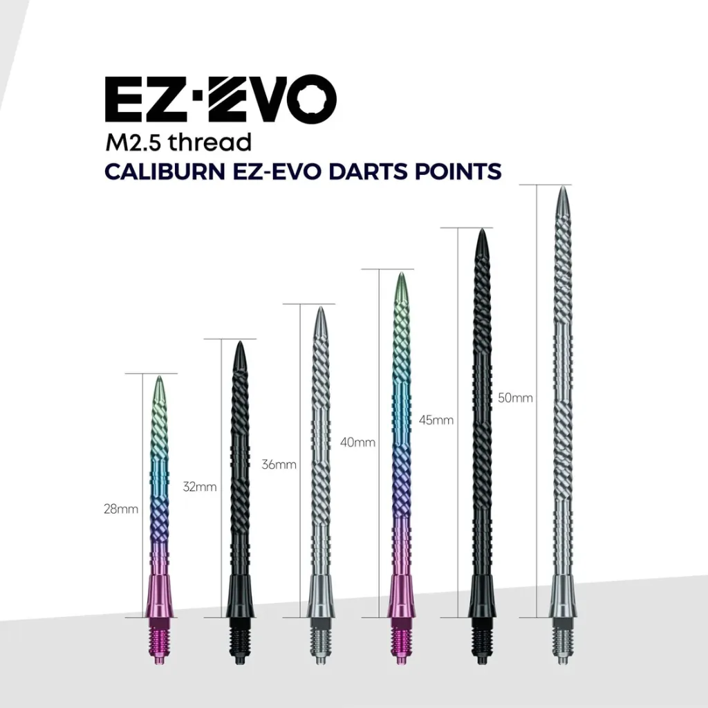 Caliburn EZ-EVO Dart Points - Helix groove