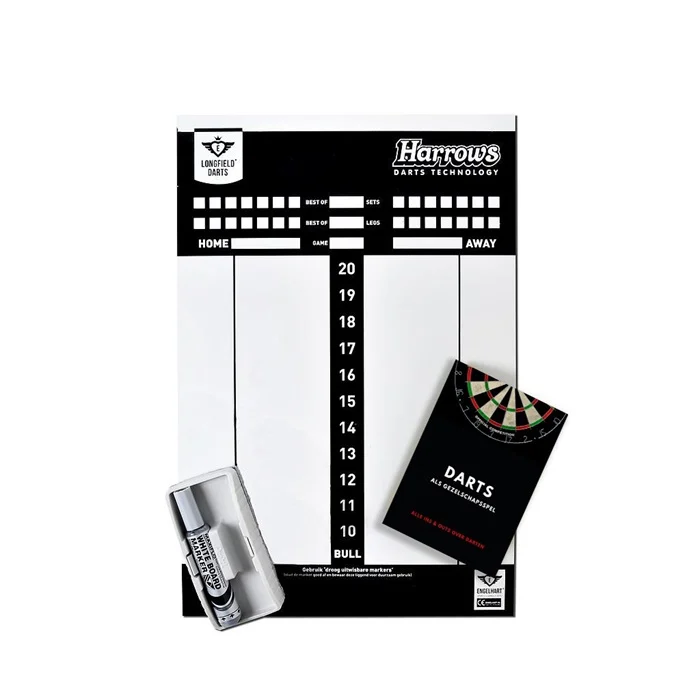 Harrows scorebord met stift en wisser