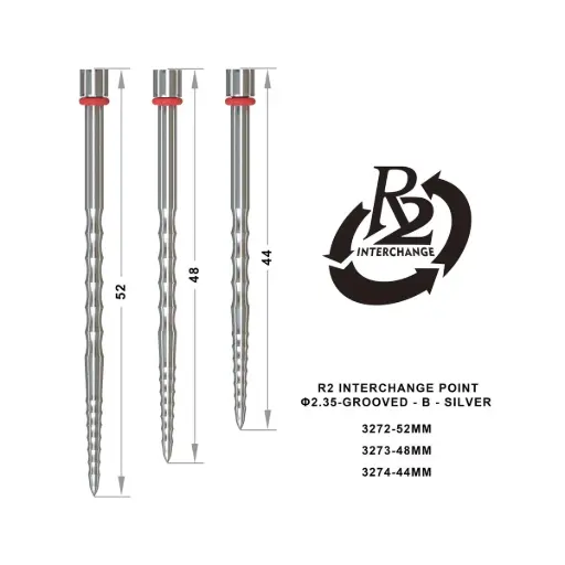 [3274] One80 R2 interchange point grooved B zilver - 2,35mm