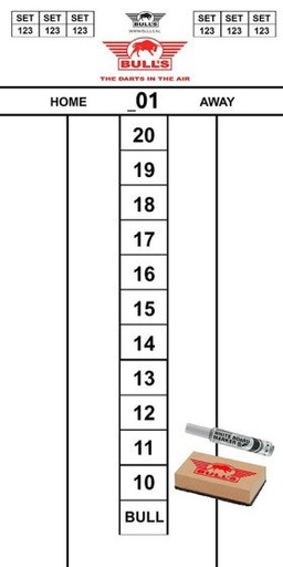 Bull's Scoreset Flex Whiteboard 60 x 30cm